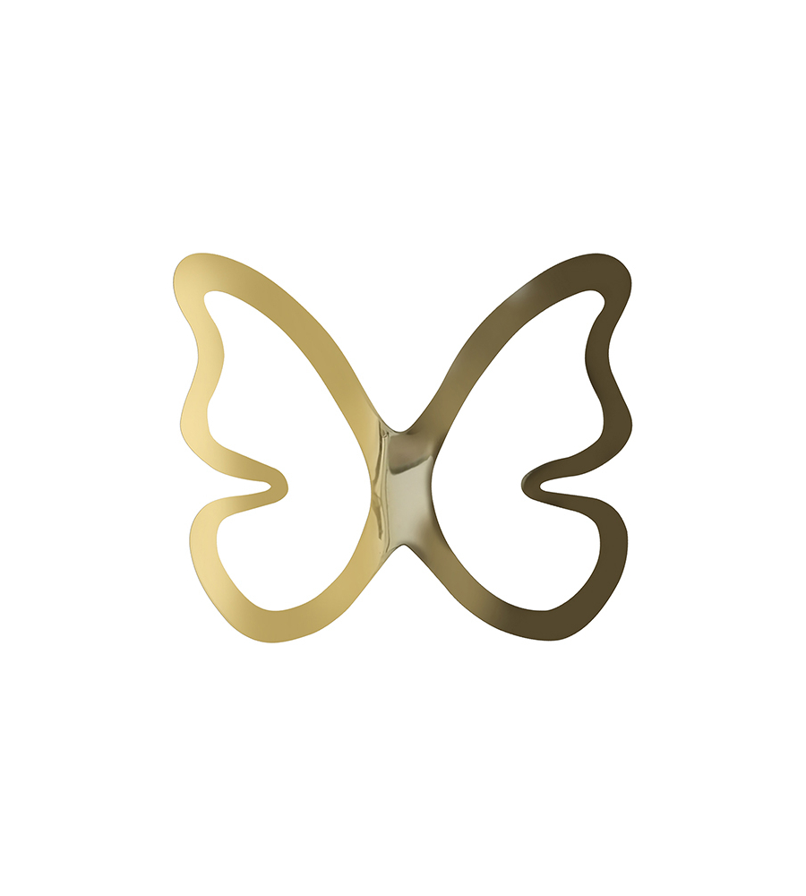 DECORO MURALE 3D "GOLD METAL BUTTERFLIES"